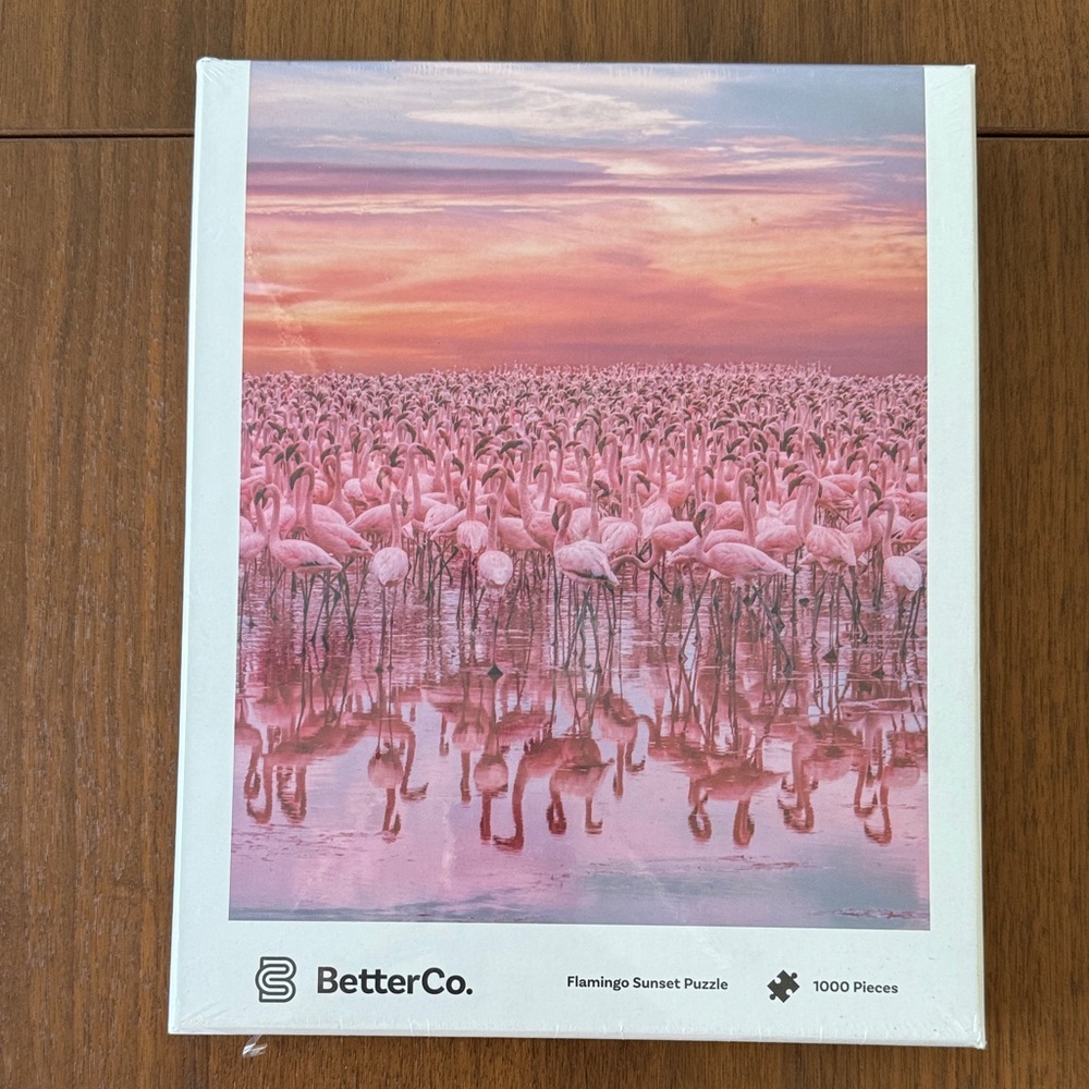 BetterCo Flamingo Sunset jigsaw Puzzle 1000 PC sealed NWT 🧩